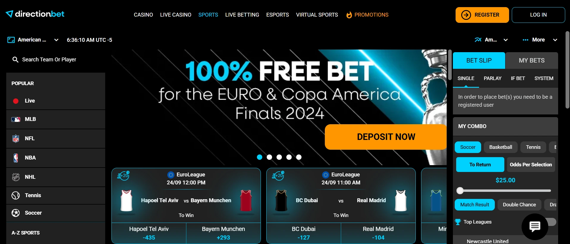 Directionbet sportovní sázení